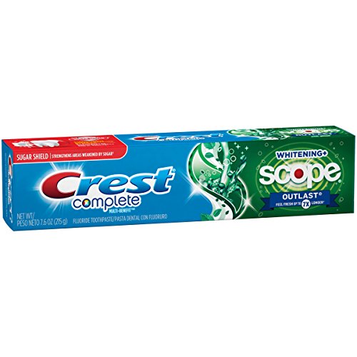 Crest Extra White Plus Scope Outlast Toothpaste Long Lasting Mint 7.60 oz