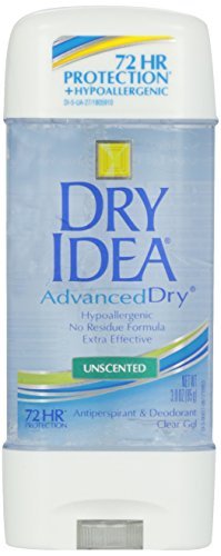 Dry Idea Advanced Dry Unscented Antiperspirant & Deodorant Clear Gel 3 OZ - Buy Packs and SAVE