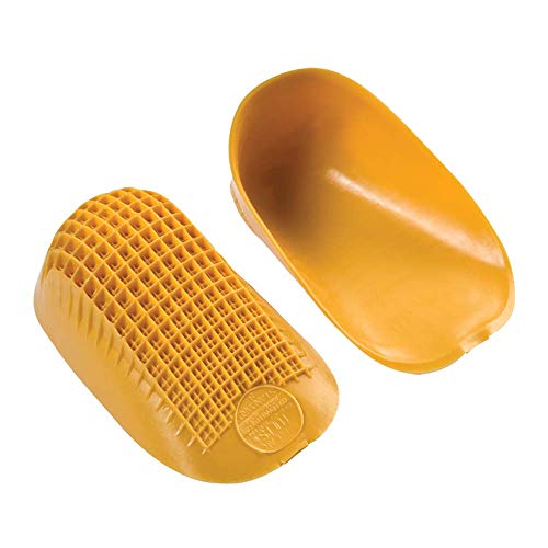 Tuli's Classic Heel Cups “Yellow” with Lifetime Warranty - For Heel Pain & Plantar Fasciitis (Large, Over 175lbs)