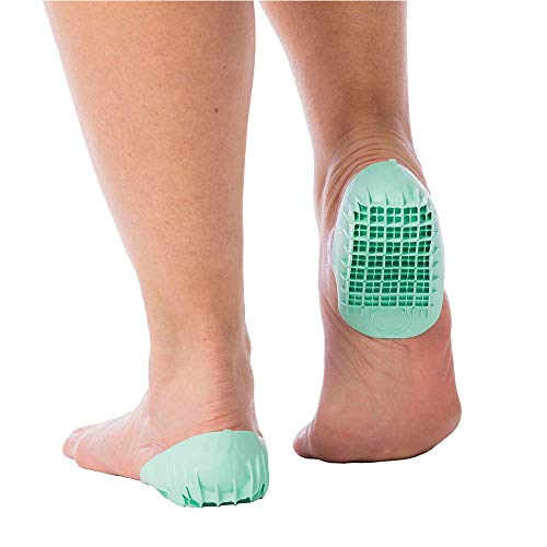 Tuli's Heavy Duty Heel Cups, Green, Pro Heel Cup Perfect for Plantar Fasciitis & Heel Protection, Regular (Under 175lbs)