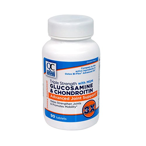 Quality Choice Triple Strength with MSM Glucosamine & Chondroitin 90 Each (8)