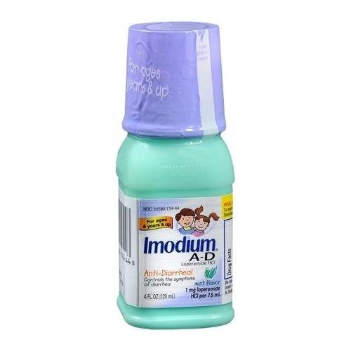 Imodium A-D Liquid for Children Mint Flavor 4 OZ - Buy Packs and SAVE