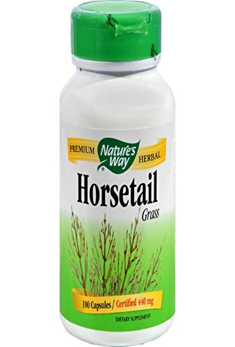 Natures Way Horsetail Grass, 440mg, 100 Capsules, Pack of 2