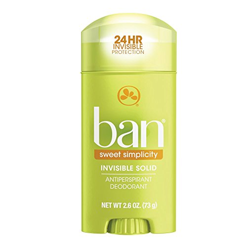 Ban Antiperspirant Deodorant, Invisible Solid, Sweet Simplicity, 2.6 Ounce