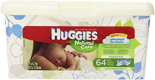 Huggies Natural Care Unscented Baby Wipes Tub - 64ct