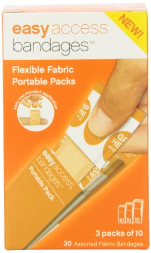 Easy Care Easy Access Bandage Fabric Assorted, Large, Medium and Junior, 30 Count