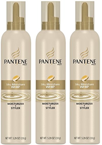 Pantene Moisturizer + Styler, Silky Moisture Whip 5.2 fz (Pack of 3)