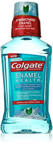 Colgate Enamel Health Sparkling Fresh Mint Anticavity Fluoride Mouthwash, 8.4 fl oz - Buy Packs and SAVE