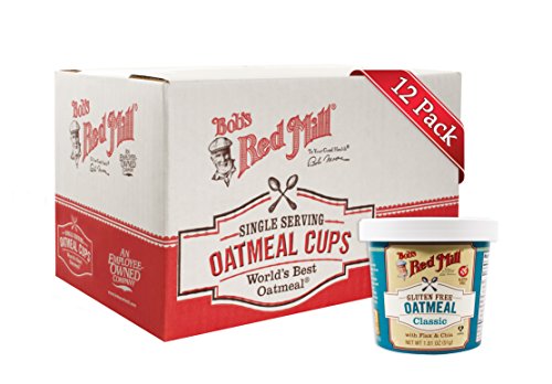 Bob's Red Mill Gluten Free Oatmeal Cup, Classic with Flax & Chia, 1.81-ounce (Pack of 12)