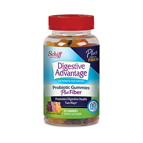 Digestive Advantage Probiotic Gummies Plus Fiber, 45 count