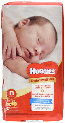 Huggies Little Snugglers Baby Diapers, Size Newborn, 32 Count