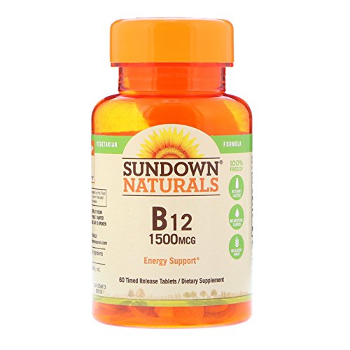 Sundown Naturals B-12 1,500 mcg Time Release Tabs, 60 ct