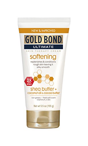 Gold Bond Ultimate Softening Lotion 5.5 OZ  Helps Smooth and Soften Rough and Dry Skin, Non-Greasy Moisture-Rich Cream with Coconut Oil, Shea Butter, Cocoa Butter