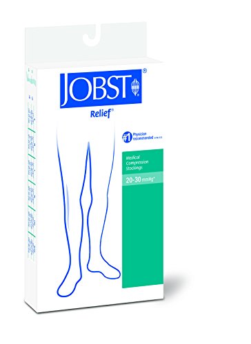 Jobst Relief Knee High Open Toe Beige Compression Stockings