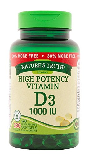 Nature's Truth Vitamin D3 1000 iu, 130 Count