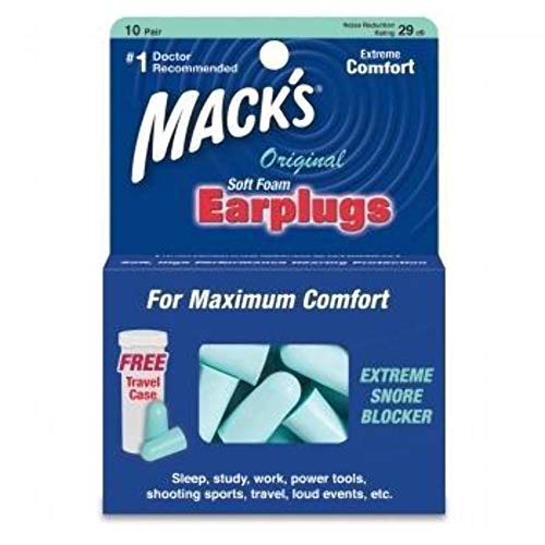 Mack’s Original Soft Foam Earplugs, 10 Pair