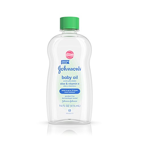 Johnson's Baby Oil, Aloe Vera and Vitamin E, 14 Fl Oz