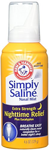 Simply Saline Adult Nasal Mist, Nighttime Giant Size, 4.6 Oz