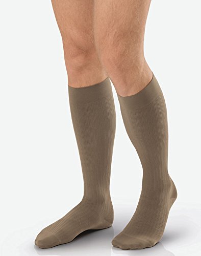 BSN Medical/Jobst 7765904 Men Ambition Sock, Knee High, 15-20 mmHg, Black, Regular, Size 5, Pair