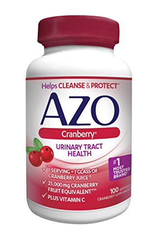 AZO Cranberry Urinary Tract Health Dietary Supplement | 1 Serving = 1 Glass of Cranberry Juice| Helps cleanse and protect the urinary tract | Fast Acting | 100 Softgels