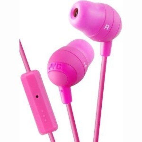 JVC HAFR37P Marshmallow Earbuds with Mic, Pink