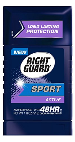 Right Guard U-BB-1306 Sport 3-D Odor Defense Antiperspirant & Deodorant Invisible Solid Active - 1.8 oz - Deodorant Stick