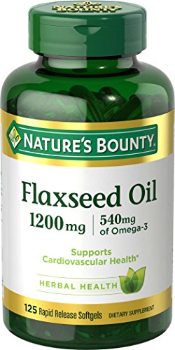 Nature's Bounty Flaxseed Oil 1200 mg, 125 Rapid Release Softgels