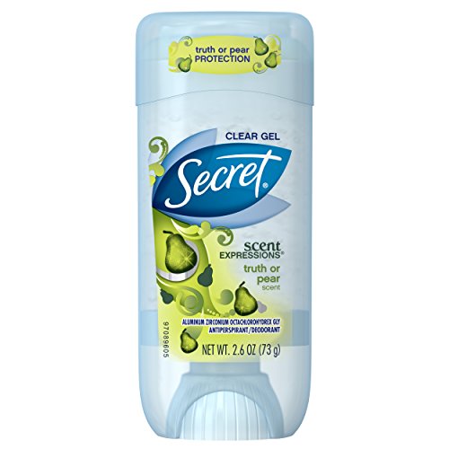 Secret Scent Expressions Clear Gel Antiperspirant & Deodorant Truth or Pear Scent 2.6 Oz