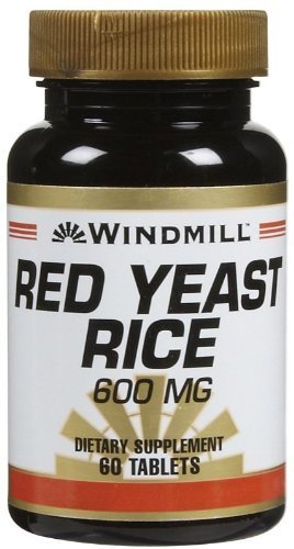 Windmill Red Yeast Rice 600 mg Tabs, 60 ct