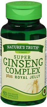 Nature's Truth Super Ginseng Complex plus Royal Jelly 800 mg Quick Release Capsules - 60 ct,