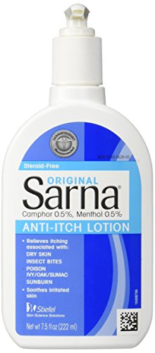 Sarna Original Anti-Itch Lotion for Dry Skin, Insect Bites, Sunburn, Poison Ivy/Oak/Sumac, 7.5 Ounce