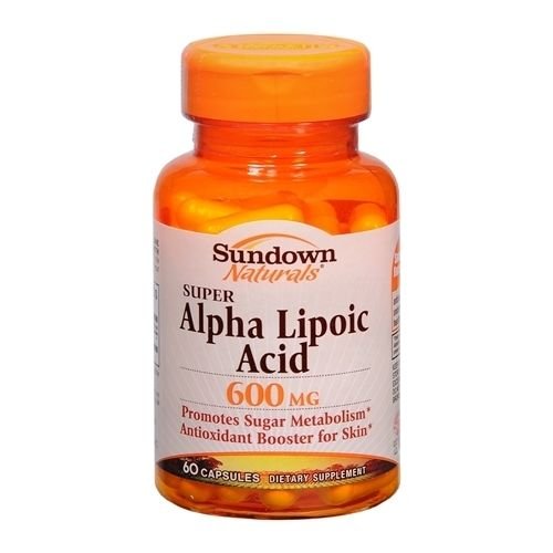 Sundown Naturals Super Alpha Lipoic Acid 600 mg Capsules 60 CP - Buy Packs and SAVE