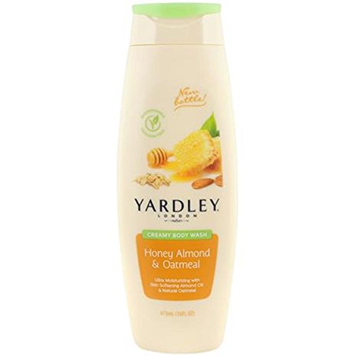 Yardley London Honey Almond & Oatmeal Creamy Body Wash, 16 ounce