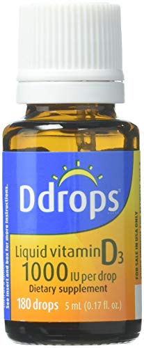 Ddrops 1000IU (5mL), 180-drops Box