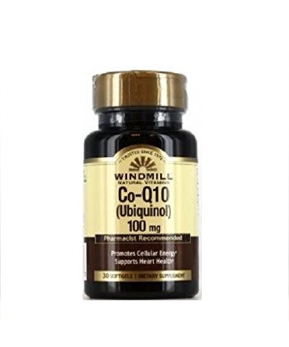 Windmill Co-Q10 100mg, 30 Softgels Per bottle