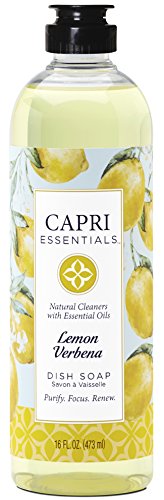 Capri Essentials 832046 16 oz Lemon Verbena Dish Soap