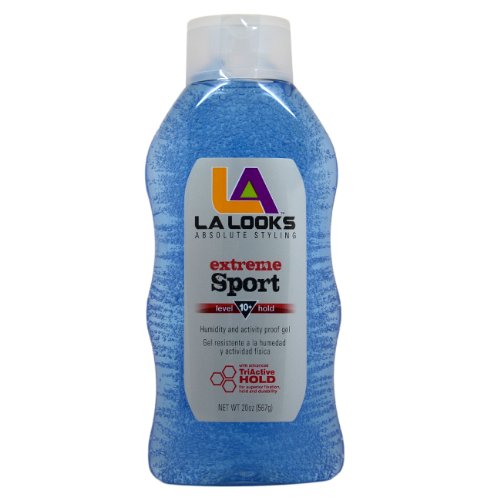 La Looks Gel #10 Extreme Sport Tri-Active Hold 20 Ounce, Blue