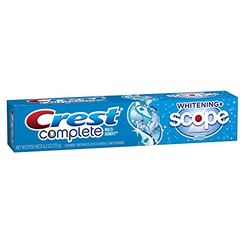 Crest, Complete, Whitening + Scope, Cool Peppermint Toothpaste, 6.2oz Tube