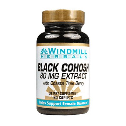 Windmill Herbals Black Cohosh 80 Mg Extract Caplets - 60 Ea