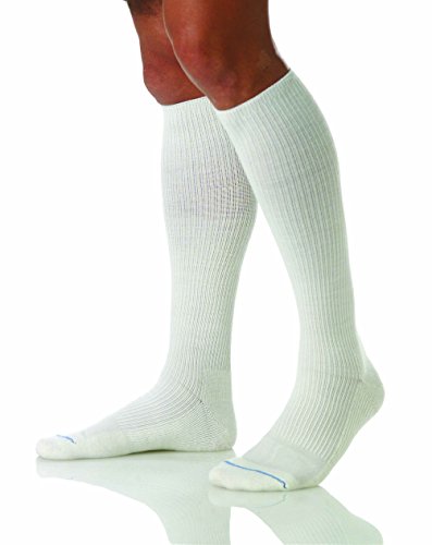 JOBST Athletic Knee 8-15 Closed Toe Sock, White, Medium