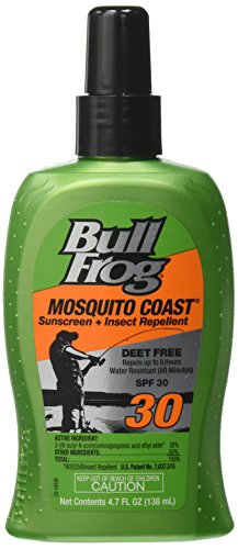 Bull Frog Sunblock with Insect Repellent, Mosquito Coast, SPF 30, 4.7 Fluid Ounces