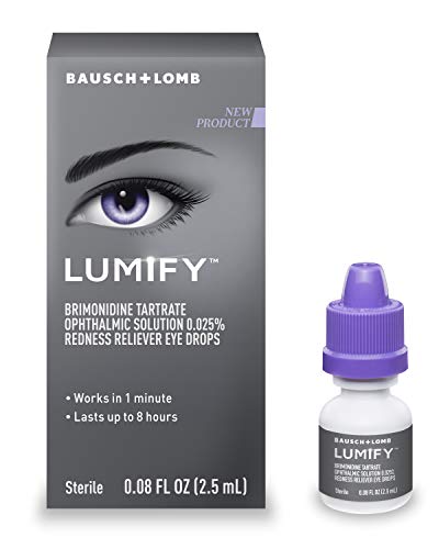 Bausch + Lomb Lumify Redness Reliever Eye Drops, 0.08 Ounce Bottle