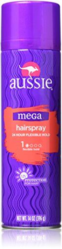 Aussie Hairspray Mega Flexible Hold Aerosol 14 Ounce (414ml)