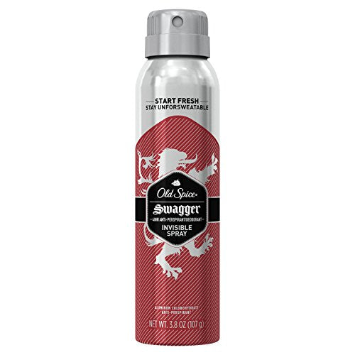 Old Spice Antiperspirant and Deodorant for Men, Invisible Spray, Swagger, Lime & Cedarwood Scent, 3.8 Oz