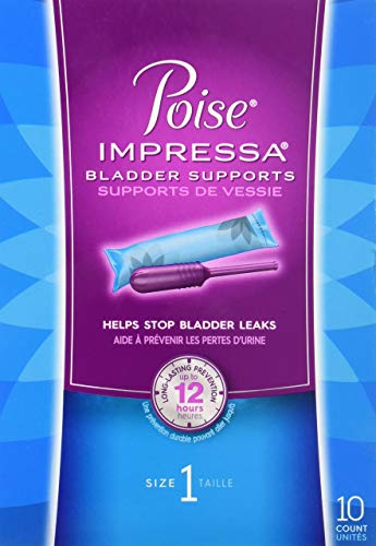 Poise Impressa Incontinence Bladder Supports Size 1, 10 Count