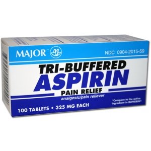 Buffered Aspirin 325 Mg Tablets 100 Count