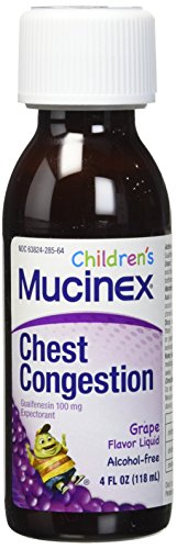 Mucinex Children's Chest Congestion Liquid, Grape, 4oz