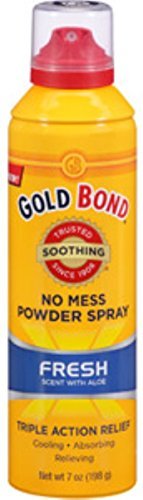 Gold Bond No Mess Fresh Scent Powder Spray With Aloe - 7 oz