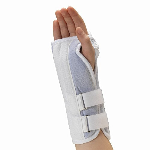 OTC Kidsline Wrist Splint Soft Foam Adjustable Support, White (Right Hand), Infant