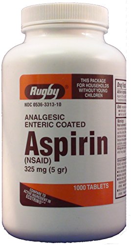 ASPIRIN TB 325MG 1000 EC ORNG